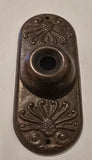 Vintage Stamped Brass Doorbell Cover