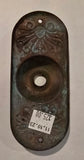 Vintage Stamped Brass Doorbell Cover