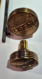 1885 Venacular Entry Door Hardware Set in Brass