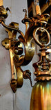 Vintage Cast & Wrought Bronze Dragon Sconce