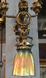 Vintage Cast & Wrought Bronze Dragon Sconce