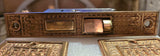Late 1800s Reading Hardware Co. Cast Bronze Thumb Paddle Set with Original Mortise Lock