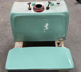 Vintage American Standard Ming Green Cadet Elongated Bowl Toilet