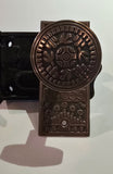 Antique Rim Lock with Windsor Pattern Knobs and Plate by Reading Hardware Co