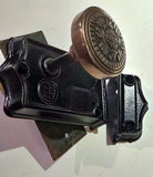 Antique Rim Lock with Windsor Pattern Knobs and Plate by Reading Hardware Co
