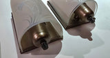 Pair of Vintage MCM 1950s Bathroom Boudoir Sconces