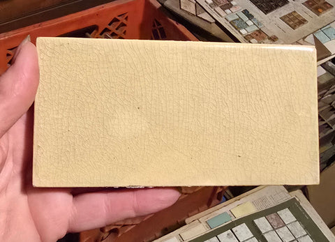 Vintage Yellow Crackle Subway Tiles