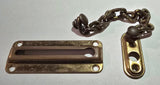 Vintage Chain Door Security Latch in Brass