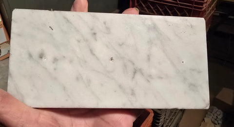 Vintage White & Gray Marble Subway Tiles