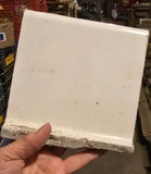 Vintage 6 x 6 White Subway Tile Sanitary Border