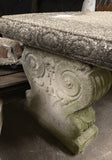 Vintage Cast Stone Garden Benches
