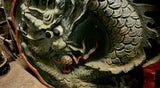 Vintage 1960s 3 Dimensional Cast Composite "Dragon " Wall Medallion