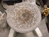 Vintage Cast Stone Birdbath