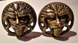 Pair of Vintage Lion Head Cabinet Knobs