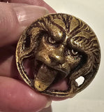 Pair of Vintage Lion Head Cabinet Knobs