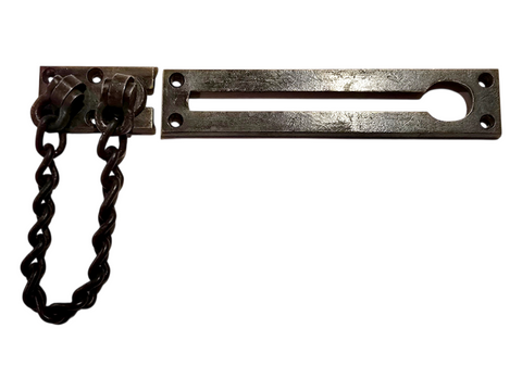 Vintage Cast Bronze Chain Door Lock