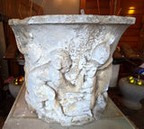 1st Century to 16th Century Italian Limestone Well Head "Rape of the Sabine Women"