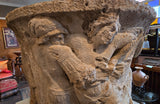 1st Century to 16th Century Italian Limestone Well Head "Rape of the Sabine Women"