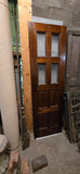 1920s Raised Panel Door with Obscure Glass