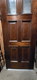 1920s Raised Panel Door with Obscure Glass