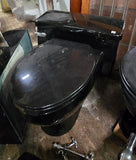 Black Toilets and Sinks from the 1920s to 1990s