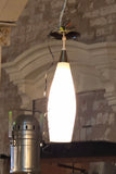 MCM White Glass Pendant Light(s) by Moe Lighting