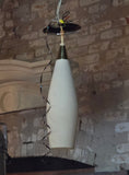 MCM White Glass Pendant Light(s) by Moe Lighting