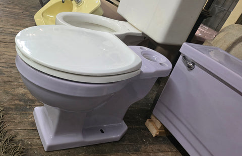 Vintage MCM Rheem Toilet in Dusty Lilac