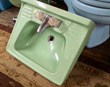 MCM Homart Wall Sink in Pastel Green
