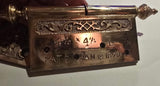 Pair Decorative 1870s Antique Cast Brass Lift Off For Hinges