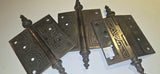 Set of 3 Aesthestic Iron Hinges 4x4