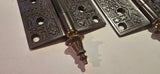 Pair Antique Cast Iron Decorative Hinges