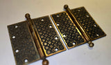 Antique Yale & Town Cast Bronze Madras Pattern 5x5 Hinges
