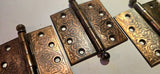 3 Brass Plated Decorative Door Hinges