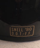 NOS Mid 1980s Black Gloss Simpson M61 Motorcycle Helmet 7¾