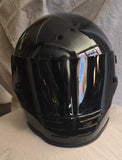 NOS Mid 1980s Black Gloss Simpson M61 Motorcycle Helmet 7¾