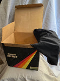 NOS Mid 1980s Black Gloss Simpson M61 Motorcycle Helmet 7¾