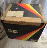 NOS Mid 1980s Black Gloss Simpson M61 Motorcycle Helmet 7¾