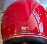 NOS Simpson Red Gloss 1985 Bandit Motorcycle Helmet Size L