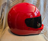 NOS Simpson Red Gloss 1985 Bandit Motorcycle Helmet Size L