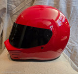 NOS Simpson Red Gloss 1985 Bandit Motorcycle Helmet Size L
