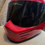 NOS Simpson Red Gloss 1985 Bandit Motorcycle Helmet Size L
