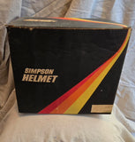 NOS Simpson Red Gloss 1985 Bandit Motorcycle Helmet Size L