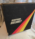 NOS Simpson Red Gloss 1985 Bandit Motorcycle Helmet Size L