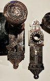 1880s Antique Double Key Brass Aesthestic Entry Set by Corbin