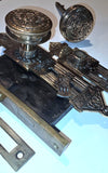 1880s Antique Double Key Brass Aesthestic Entry Set by Corbin