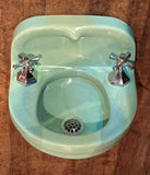 Rare Vintage 1920s Ming Green "Portal" Dental Wall Sink by Standard
