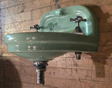 Rare Vintage 1920s Ming Green "Portal" Dental Wall Sink by Standard