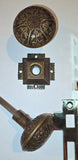 1800s Era Neo-Grec Bronze Double Skeleton Key Entry Set