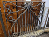 Large Ornate Antique Iron Panel Grate Guard